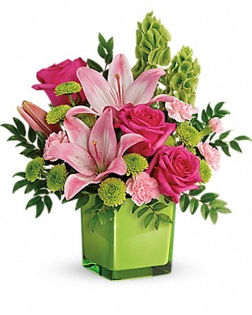 Teleflora's In Love With Lime Bouquet Bouquet